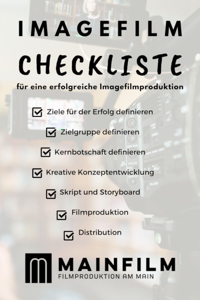 Imagefilm Checkliste