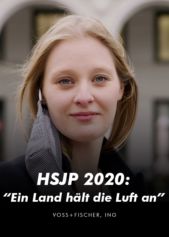 Das Cover von dem Video Interview für den Helmut Schmidt Journalistenpreis 2020, produziert von der Videoagentur Mainfilm