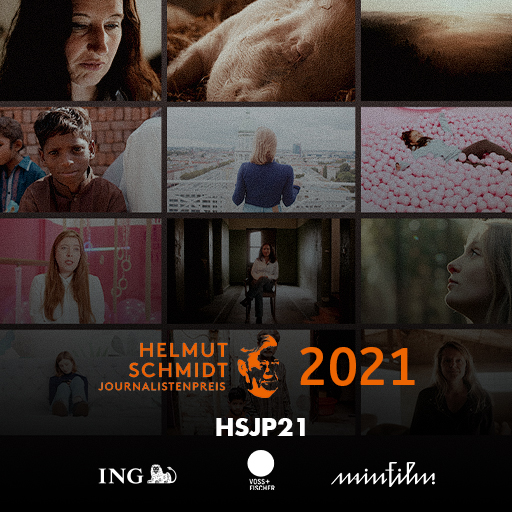 Das Cover von der Filmproduktion für den Helmut Schmidt Journalistenpreis 2021, produziert von der Filmproduktion Mainfilm