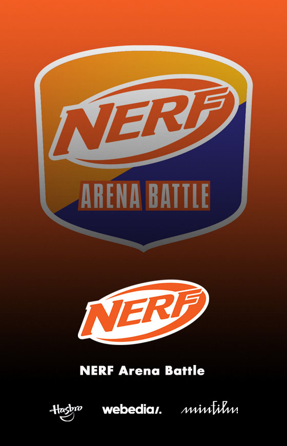 Das Cover zur seriellen Videoproduktion NERF Arena Battle
