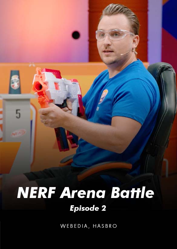 Das Cover von dem Produktvideo NERF Arena Battle Episode 2