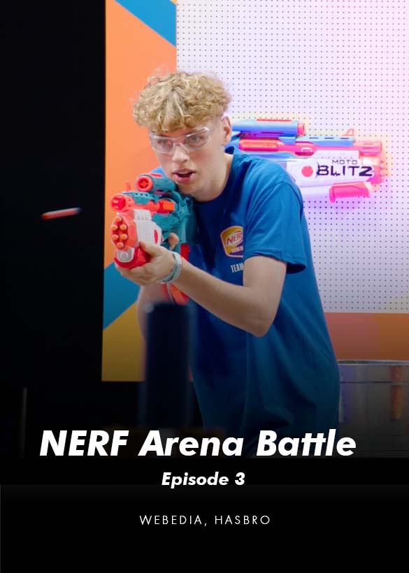Das Cover von dem Produktvideo NERF Arena Battle Episode 3