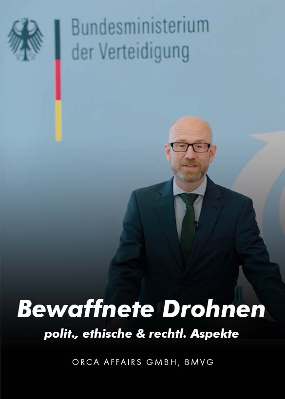 Das Cover von dem Hybrid Event der Bundeswehr zum Thema bewaffnete Drohnen politische ethische und rechtliche Aspekte